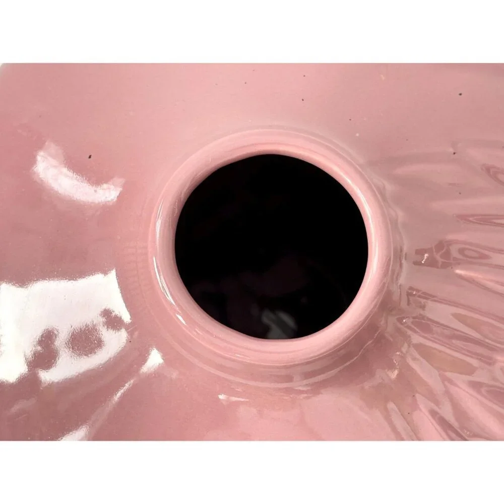 Mauve Pink Crane Embossed XL Tall Vintage Midcentury Royal Haeger Vintage Vase